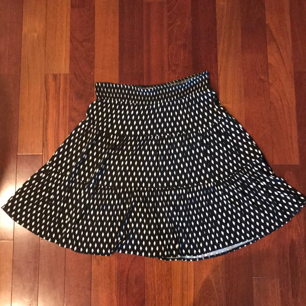 Black and white polka dot skirt
